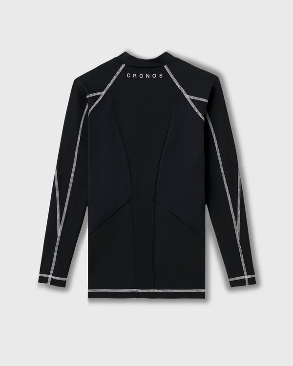 CRONOS BLACK BRUSHED MOCK NECK【BLACK】