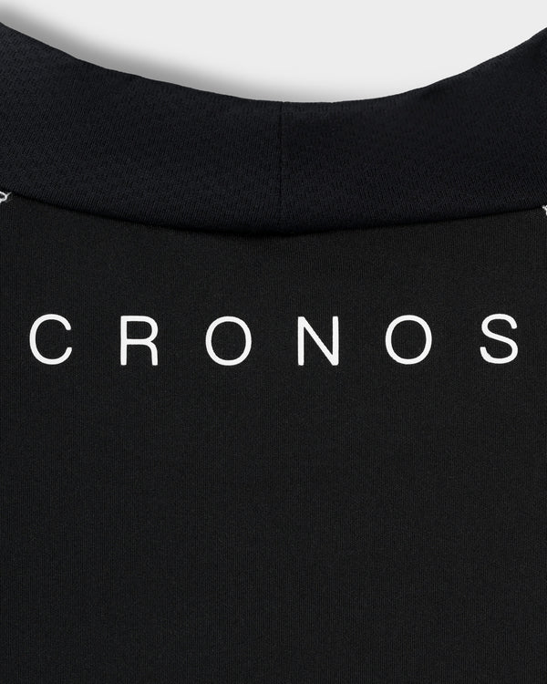 CRONOS BLACK BRUSHED MOCK NECK【BLACK】