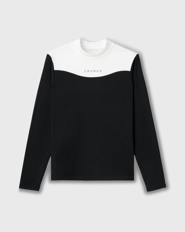 CRONOS BLACK WOMEN THERMAL MOCK NECK【BLACK】