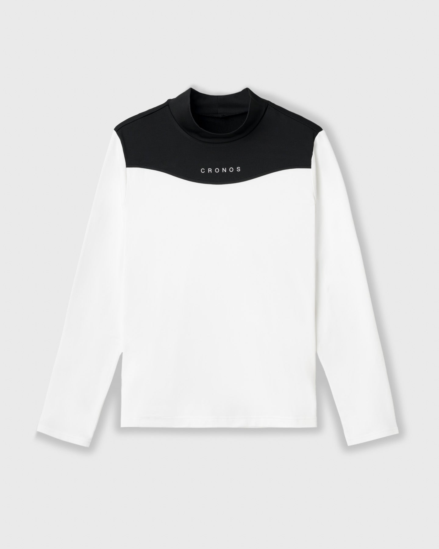 CRONOS BLACK WOMEN THERMAL MOCK NECK【WHITE】