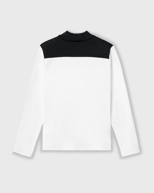 CRONOS BLACK WOMEN THERMAL MOCK NECK【WHITE】