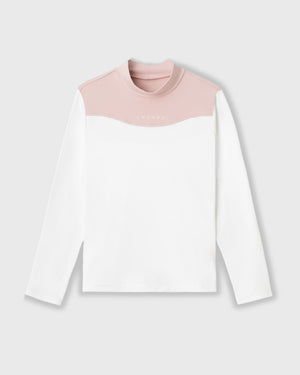 CRONOS BLACK WOMEN THERMAL MOCK NECK【PINK】