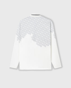 CRONOS BLACK C REPEAT L/S POLO【WHITE】