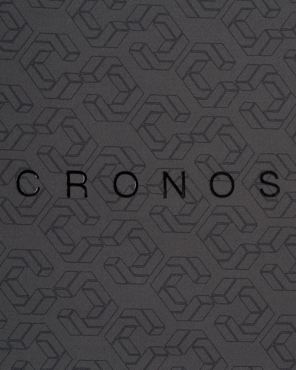 CRONOS BLACK C REPEAT L/S POLO【GRAY】