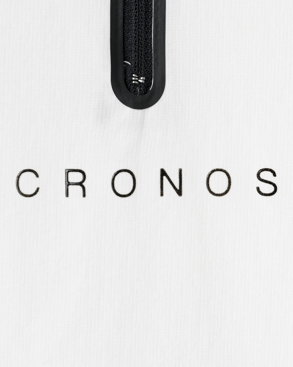 CRONOS BLACK HALF ZIP L/S MOCK NECK【WHITE】