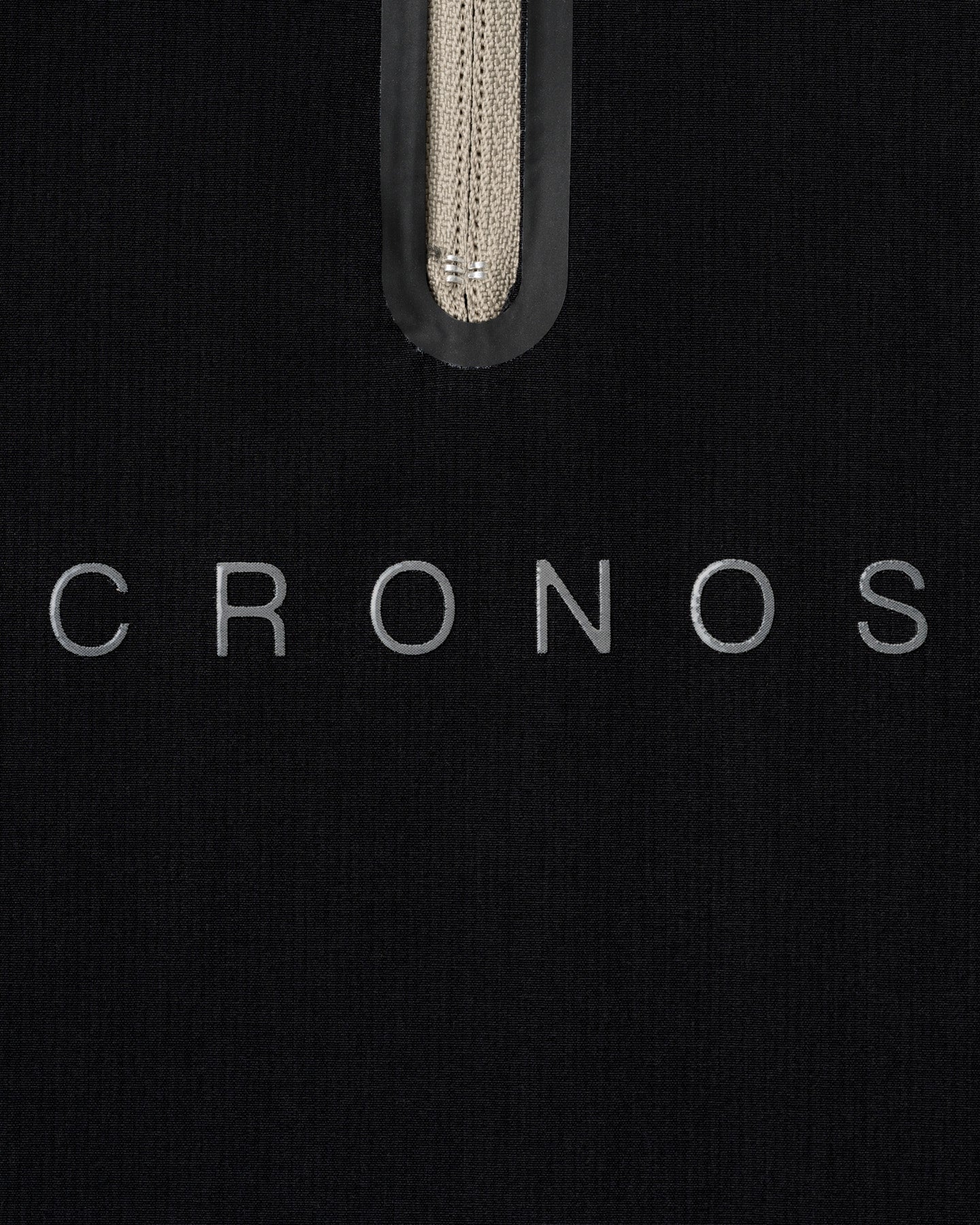 CRONOS BLACK HALF ZIP L/S MOCK NECK【BLACK】