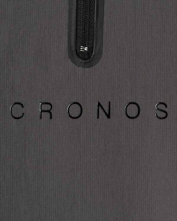 CRONOS BLACK HALF ZIP L/S MOCK NECK【GRAY】