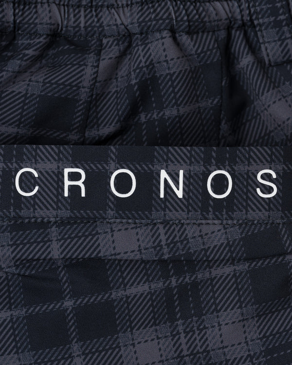 【unisex】CRONOS BLACK FLOW STRAIGHT PANTS【BLACK×GRAY】