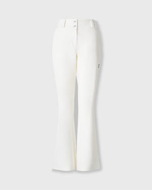 CRONOS BLACK WOMEN METAL BUTTON LONG PANTS【WHITE】