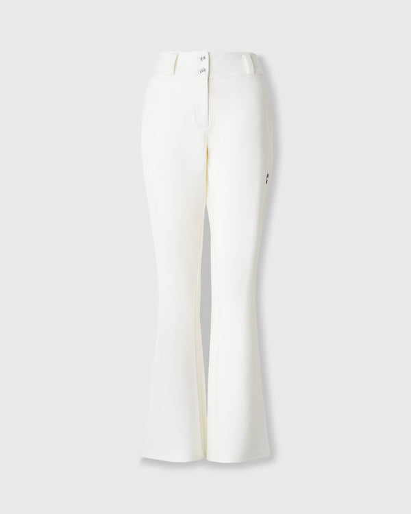 CRONOS BLACK WOMEN METAL BUTTON LONG PANTS【WHITE】