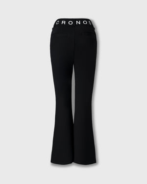 CRONOS BLACK WOMEN METAL BUTTON LONG PANTS【BLACK】