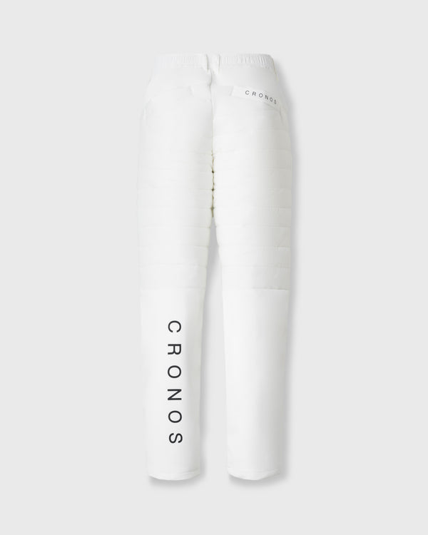 CRONOS BLACK WARM STRETCH PANTS【WHITE】