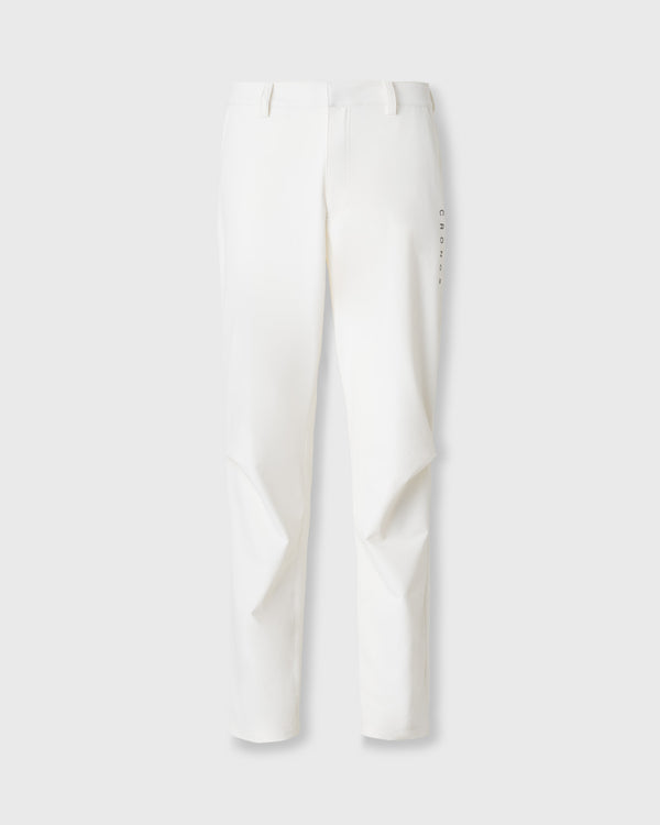 CRONOS BLACK STRETCH SLACKS PANTS【WHITE】