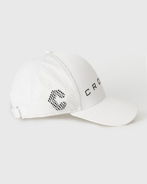 【unisex】CRONOS BLACK TWILL MESH CAP【WHITE】