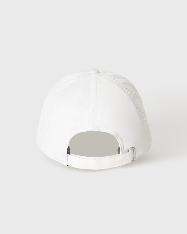 【unisex】CRONOS BLACK TWILL MESH CAP【WHITE】