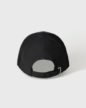 【unisex】CRONOS BLACK TWILL MESH CAP【BLACK】