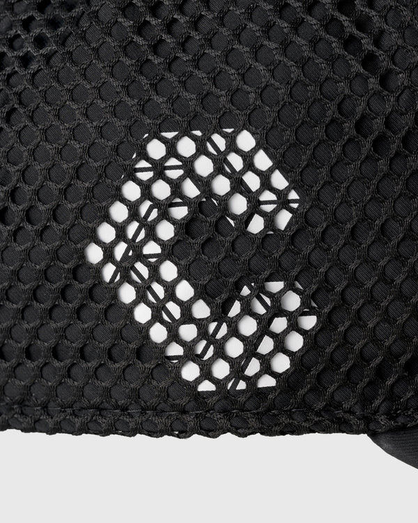 【unisex】CRONOS BLACK TWILL MESH CAP【BLACK】