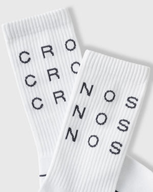 CRONOS BLACK C WRAP SOCKS【WHITE】
