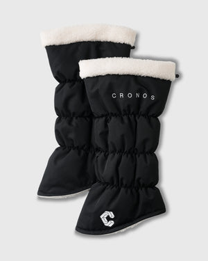 CRONOS BLACK WOMEN BOA INSIDE LEG WARMER【BLACK】