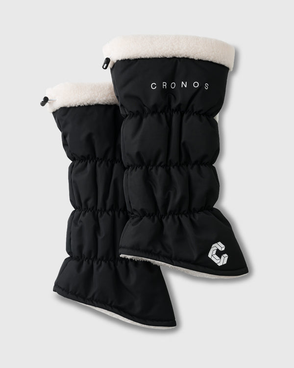 CRONOS BLACK WOMEN BOA INSIDE LEG WARMER【BLACK】