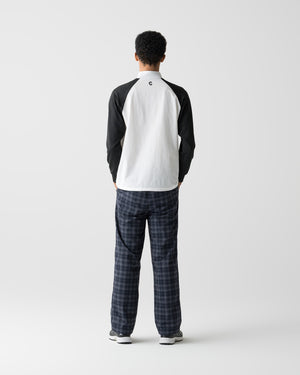【unisex】CRONOS BLACK FLOW STRAIGHT PANTS【BLACK×GRAY】