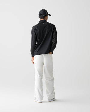 【unisex】CRONOS BLACK FLOW STRAIGHT PANTS【WHITE】