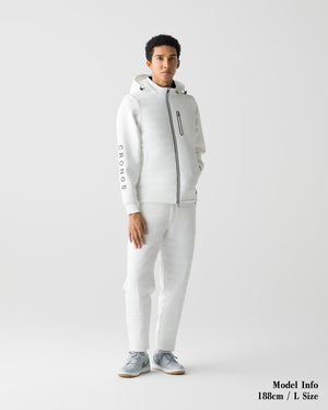CRONOS BLACK WARM STRETCH PANTS【WHITE】