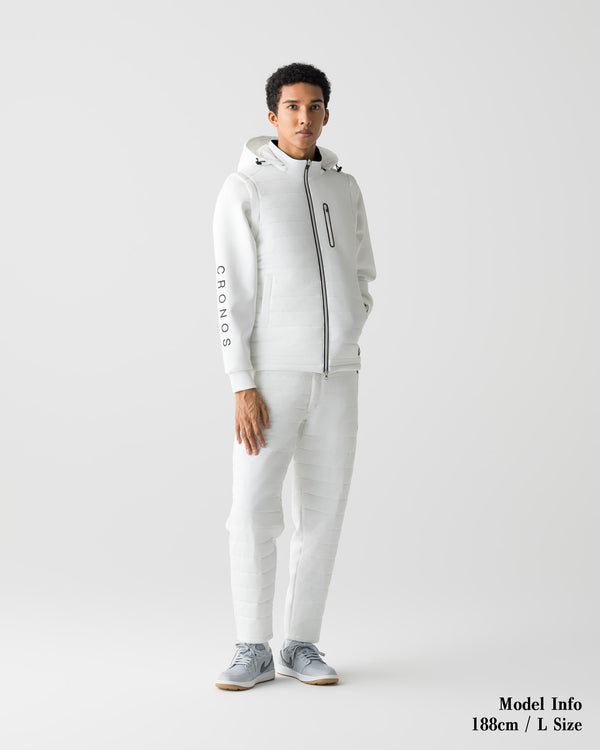 CRONOS BLACK WARM STRETCH PANTS【WHITE】