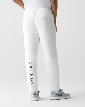 CRONOS BLACK WARM STRETCH PANTS【WHITE】