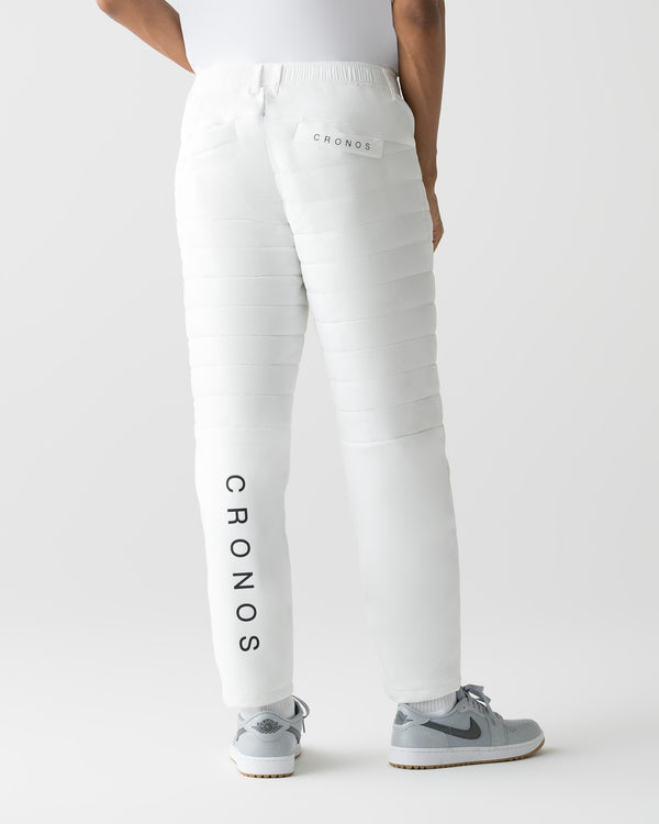 CRONOS BLACK WARM STRETCH PANTS【WHITE】