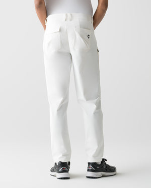 CRONOS BLACK STRETCH SLACKS PANTS【WHITE】