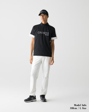 CRONOS BLACK STRETCH SLACKS PANTS【WHITE】