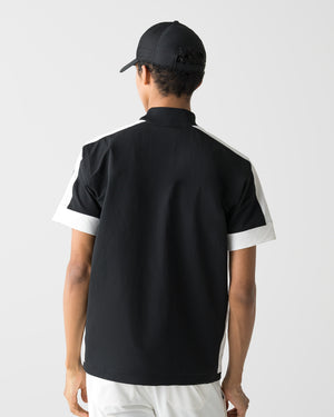 CRONOS BLACK PANEL LINE MOCK NECK【BLACK】