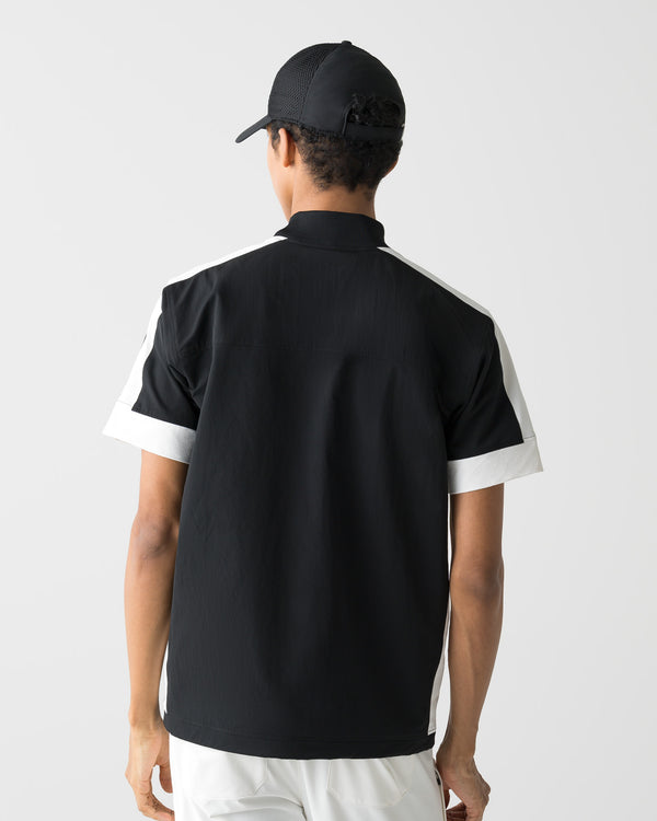 CRONOS BLACK PANEL LINE MOCK NECK【BLACK】