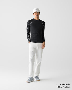 CRONOS BLACK BRUSHED MOCK NECK【BLACK】