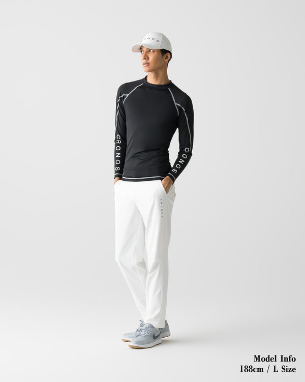 CRONOS BLACK BRUSHED MOCK NECK【BLACK】