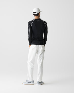 CRONOS BLACK BRUSHED MOCK NECK【BLACK】