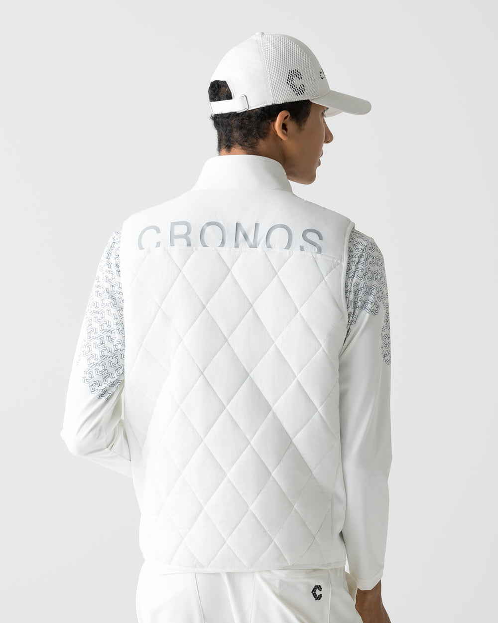 CRONOS BLACK WARM VEST【WHITE】