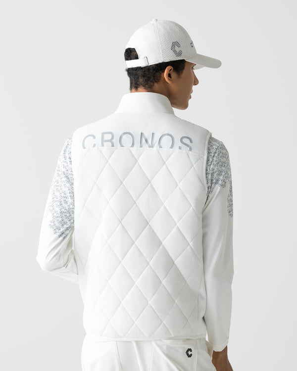 CRONOS BLACK WARM VEST【WHITE】