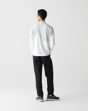 CRONOS BLACK C REPEAT L/S POLO【WHITE】