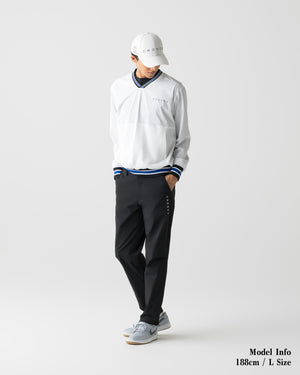 CRONOS BLACK STRETCH SLACKS【BLACK】