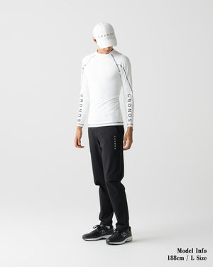 CRONOS BLACK BRUSHED MOCK NECK【WHITE】