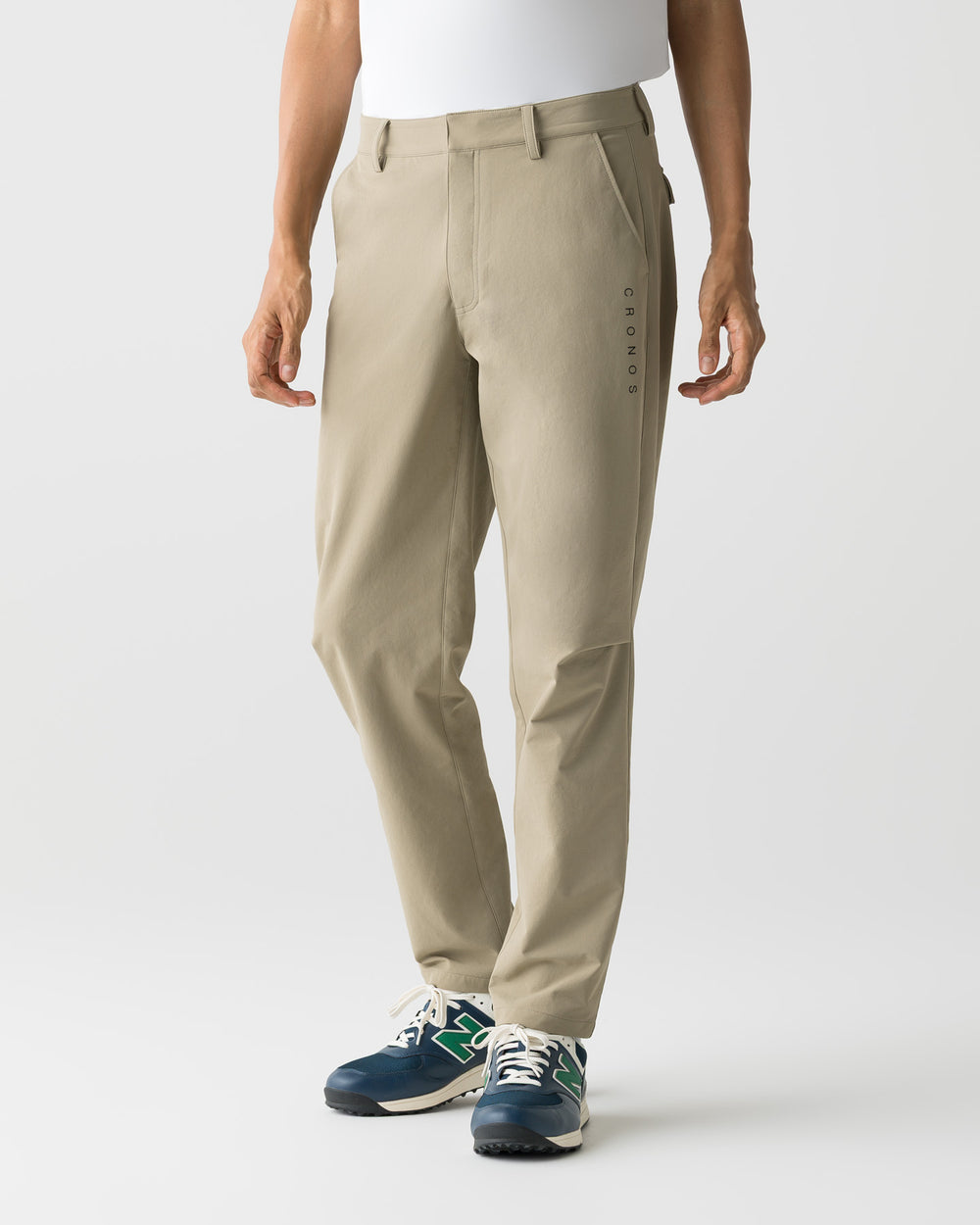 CRONOS BLACK STRETCH SLACKS【BEIGE】