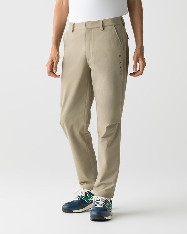 CRONOS BLACK STRETCH SLACKS PANTS【BEIGE】