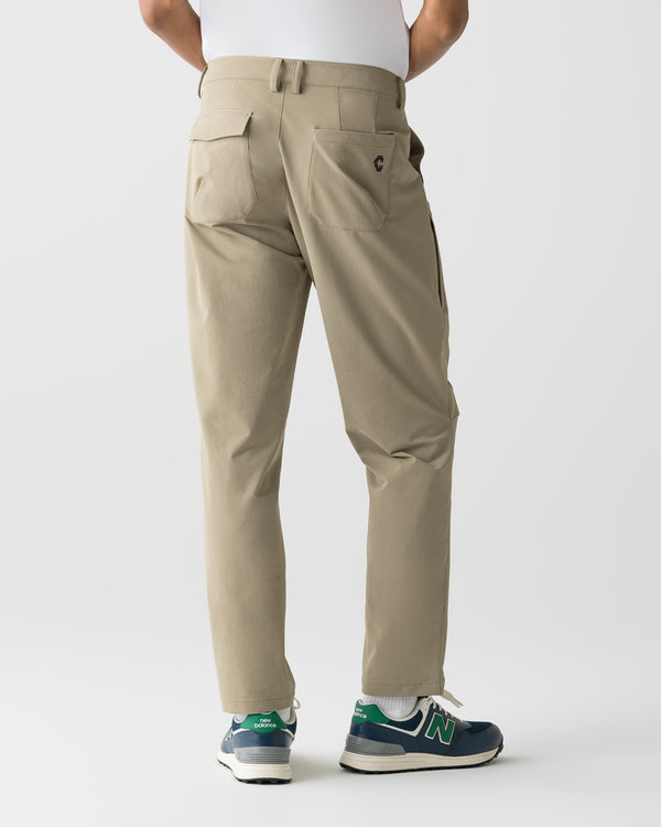 CRONOS BLACK STRETCH SLACKS PANTS【BEIGE】