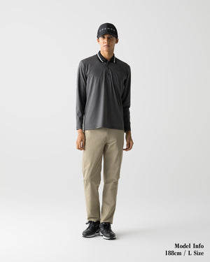 CRONOS BLACK C REPEAT 長袖POLO衫【灰色】