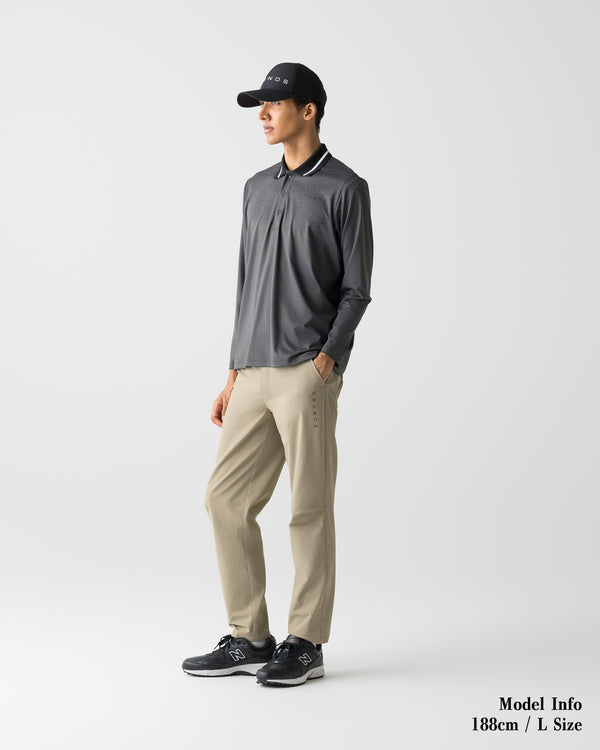 CRONOS BLACK C REPEAT 長袖POLO衫【灰色】