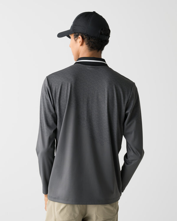 CRONOS BLACK C REPEAT L/S POLO【GRAY】