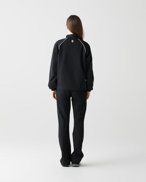 CRONOS BLACK WOMEN METAL BUTTON LONG PANTS【BLACK】