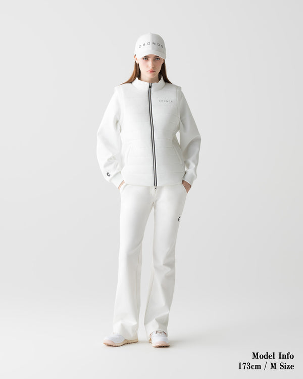 CRONOS BLACK WOMEN'S 2-WAY BLOUSON [WHITE]